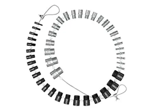 Streamline Your Projects with the CKE Upgraded Nut & Bolt Thread Checker: Inch and Metric Gauges, Detachable Wire Loop Design, and Durable Materials