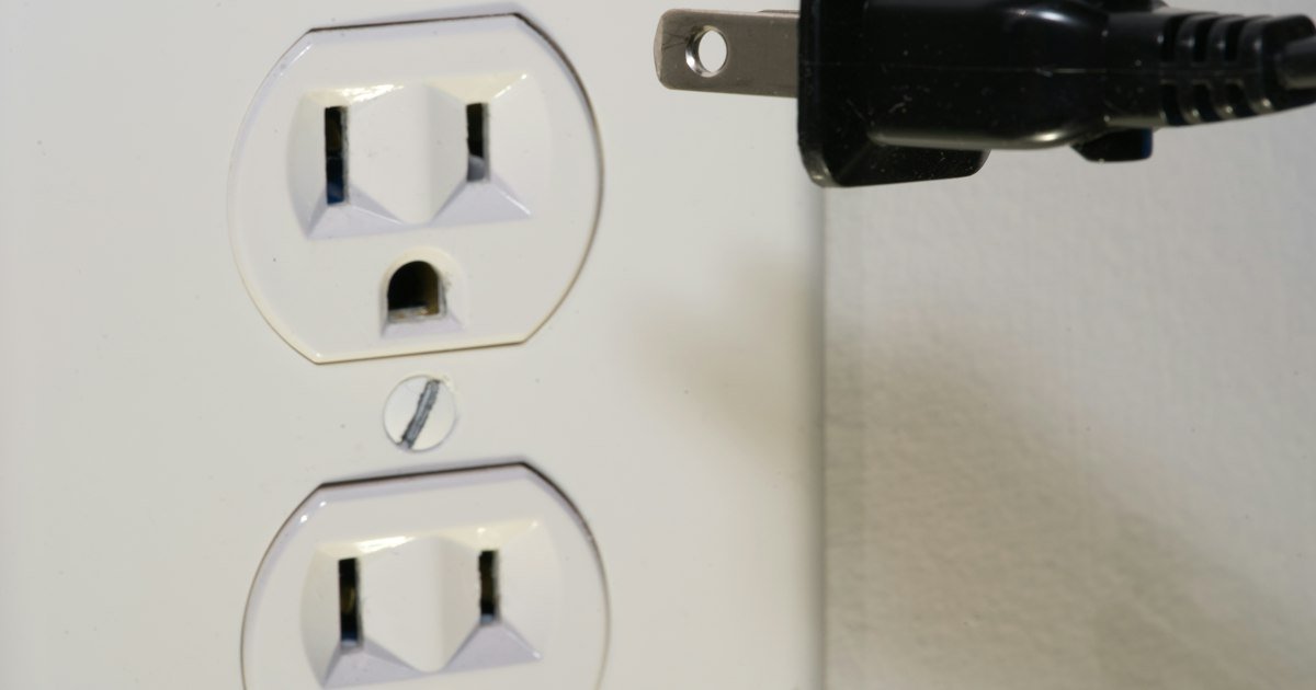 Electrical outlet Wall electrical outlet and plug, illustration only, not a specific GFCI