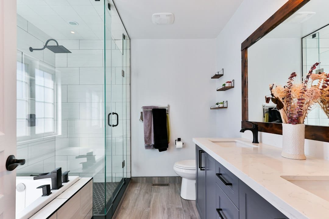 Home maintenance guide photograph 4 modern bathroom with shower and vanity